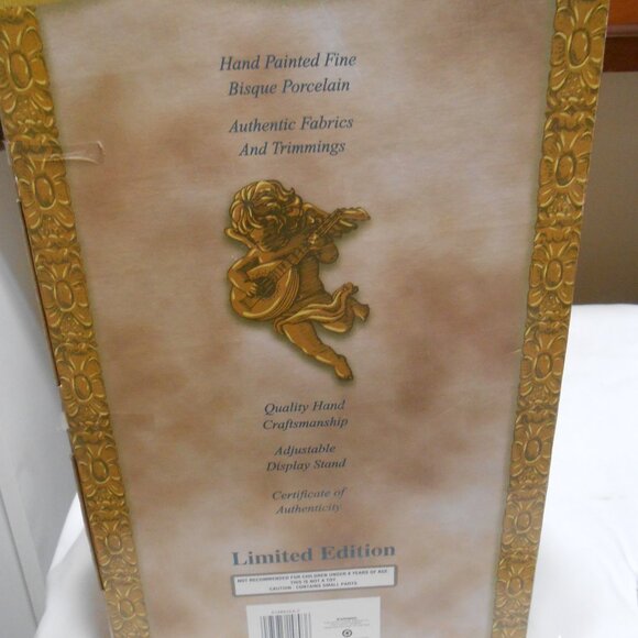 NIB COLLECTORS CHOICE LIMITED EDITION CHRISTMAS GOLD ANGEL WINGS 16" DOLL w/ COA - Picture 10 of 14